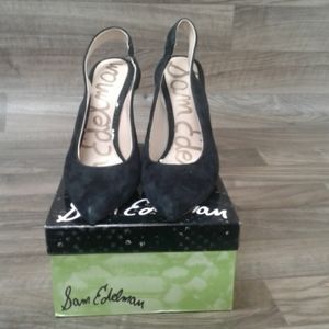 Sam Edelman Women's Black Suede Heels